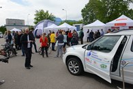 Stoiska organizatorów i partnerów, Dzień Osób z Niepełnosprawnością 2019, siedziba ITS w Warszawie Dzień Osób z Niepełnosprawnością 2019