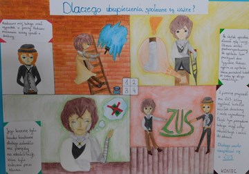 Konkurs Projekt z ZUS, autor pracy Katarzyna Szewczyk Szkoła Podstawowa w Gródkach - link do powiększonej grafiki (plik JPG 1,8 MB)